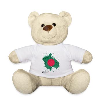 République populaire du Bangladesh | Idée cadeau - Nounours - blanc - Devant