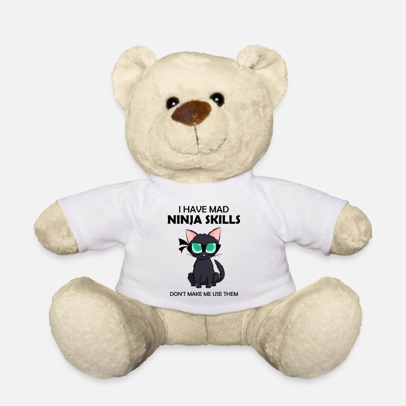 Ninja Warrior - J'ai des compétences de Ninja fou - Nounours - blanc