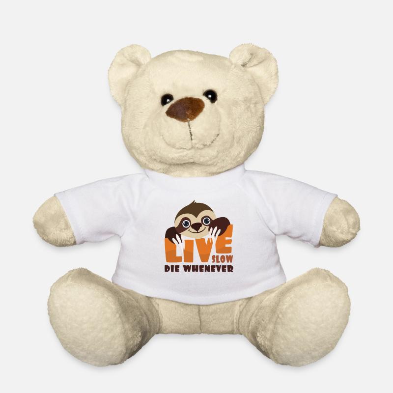 Faultiere - Teddy - Weiß