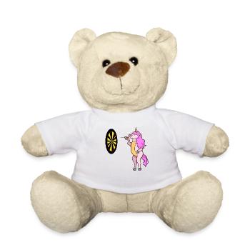 Fléchettes Licorne - Nounours - blanc - Devant