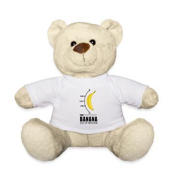 Banane Maßeinheit Gelb Nerd lustiges Geschenk - Teddy - Weiß - Vorne