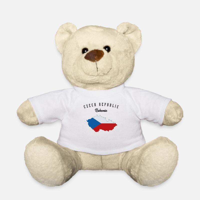 Cool Tschechien Bohemia Länderumriss Geschenkidee - Teddy - Weiß