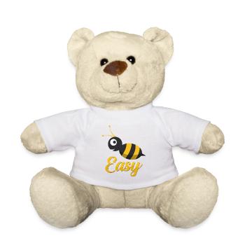 bees - Teddy Bear - white - Front