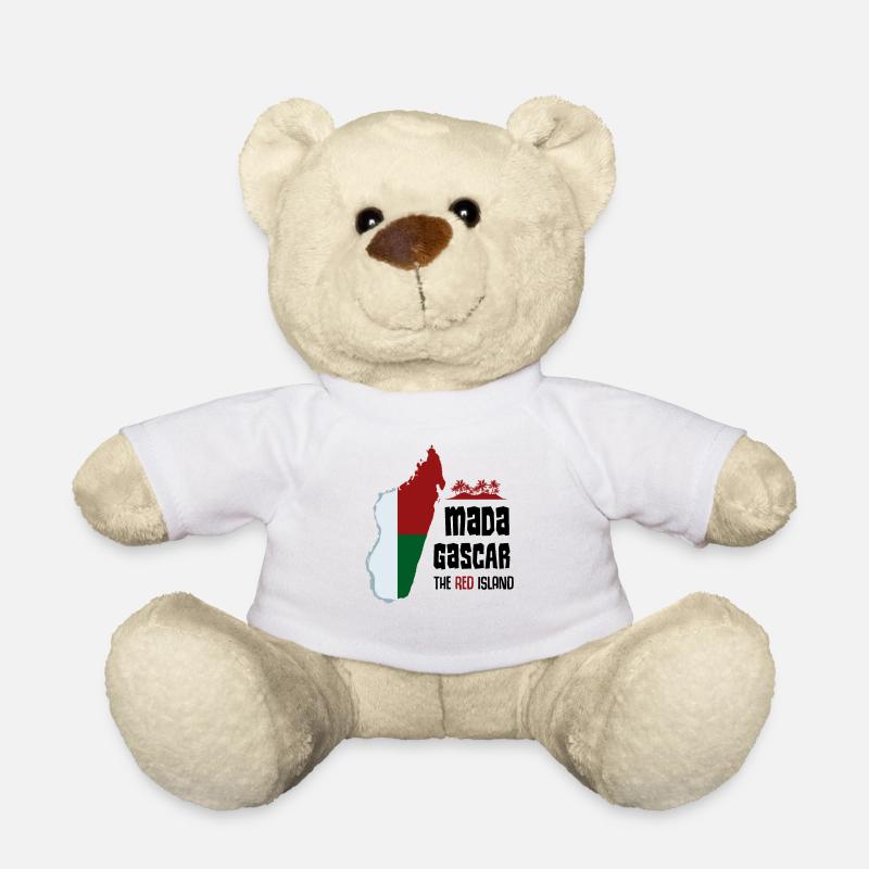 Idée cadeau géniale République de Madagascar - Nounours - blanc
