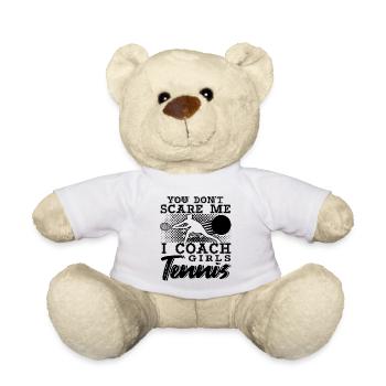 Tennis Coach Gift - Teddy - Weiß - Vorne