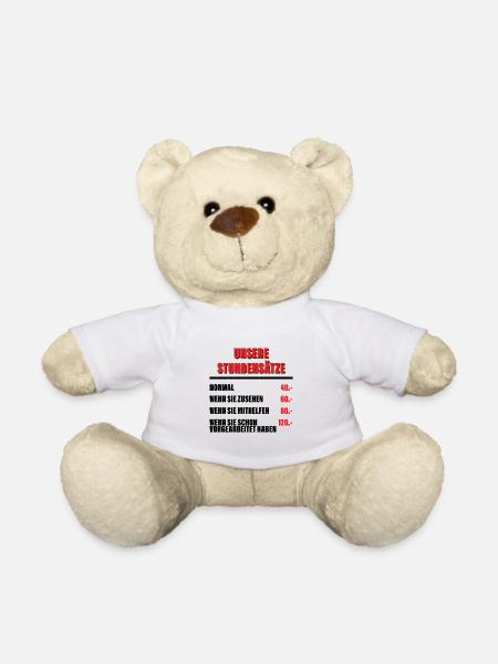 Unsere Stundensätze - Werkstatt - Teddy - Weiß