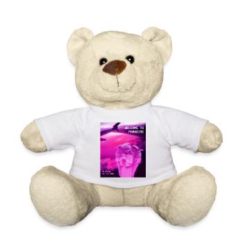 Aesthetic Vaporwave Angel Statue. Welcome to - Teddy Bear - white - Front