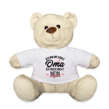 Coole Oma Geschenk für Oma - Teddy - Weiß - Vorne
