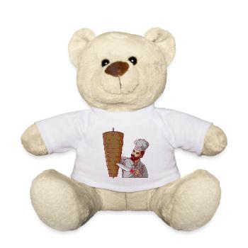 DÖNER KEBAP BAE Cuts In The Döner Restaurant - Teddy Bear - white - Front