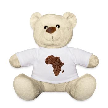 Afrika Karte Afrika Thumbprint - Teddy - Weiß - Vorne