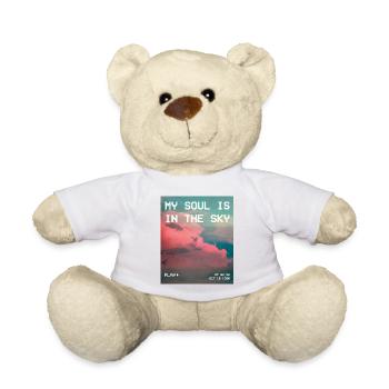 My Soul Is In The Sky Aesthetic Vaporwave - Teddy Bear - white - Front