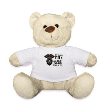 Pirate Skull Funny Sayings Pirate Gift - Teddy Bear - white - Front