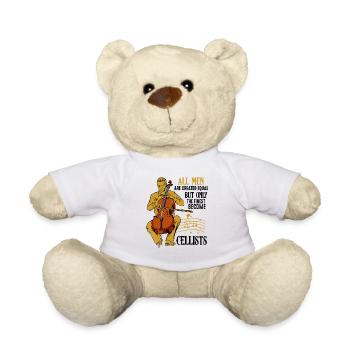 violoncelle - Nounours - blanc - Devant