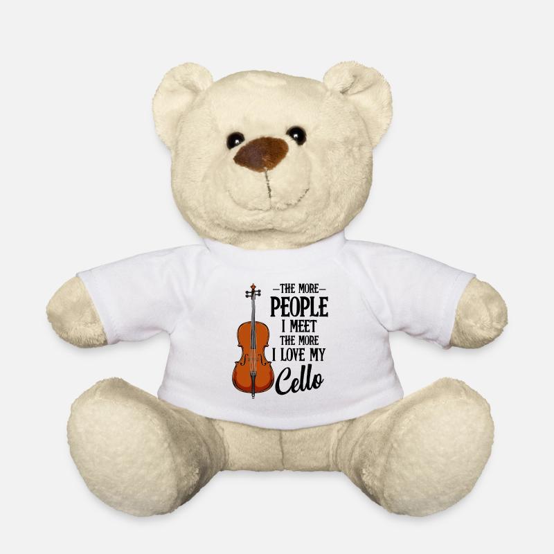 cello - Teddy Bear - white