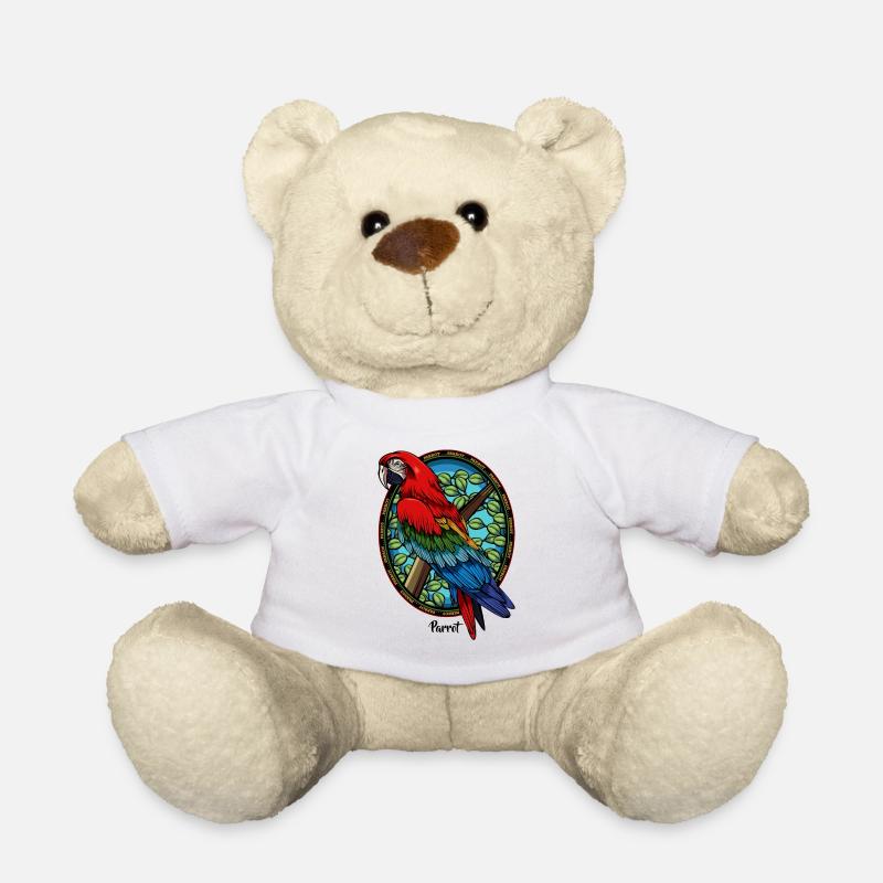 Papagei - Teddy - Weiß
