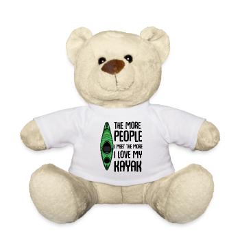 Kayak Drôles de proverbes cajak cadeau - Nounours - blanc - Devant