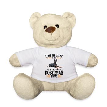 Doberman - Teddy Bear - white - Front
