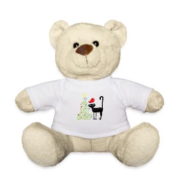 Anti Noël chat Ugly Christmas Cadeaux - Nounours - blanc - Devant