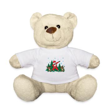 Idée de cadeau drôle de père noël Dab Reindeer - Nounours - blanc - Devant