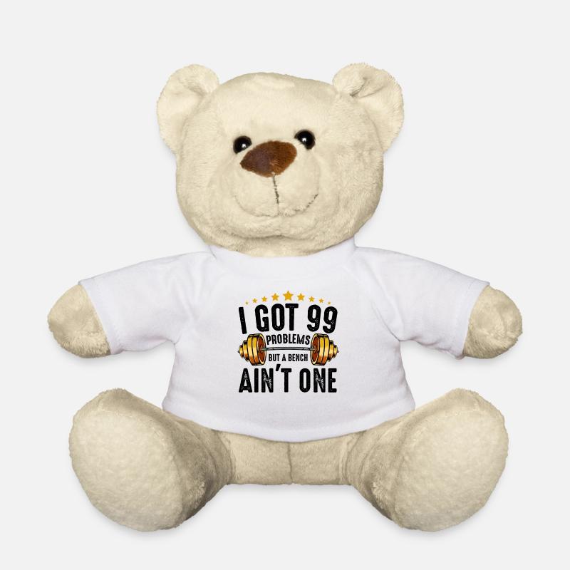 Body Building Cool Sprüche Bodybuilder Geschenk - Teddy - Weiß