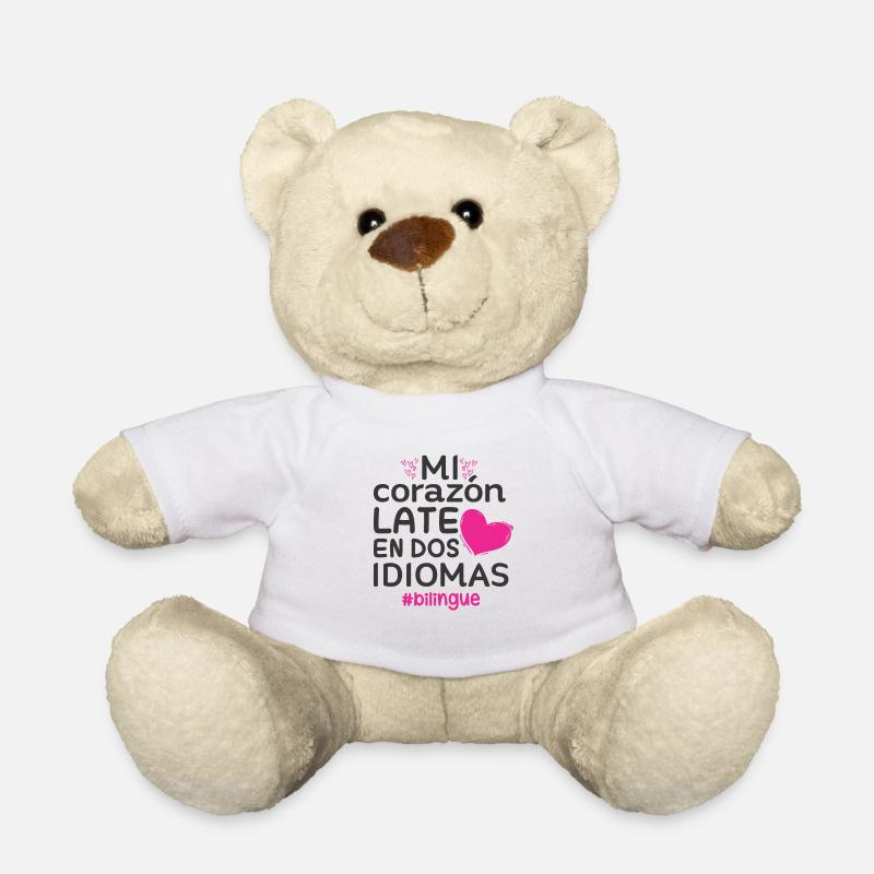 Spanisch Lehrer Schule Geburtstag Geschenkidee - Teddy - Weiß