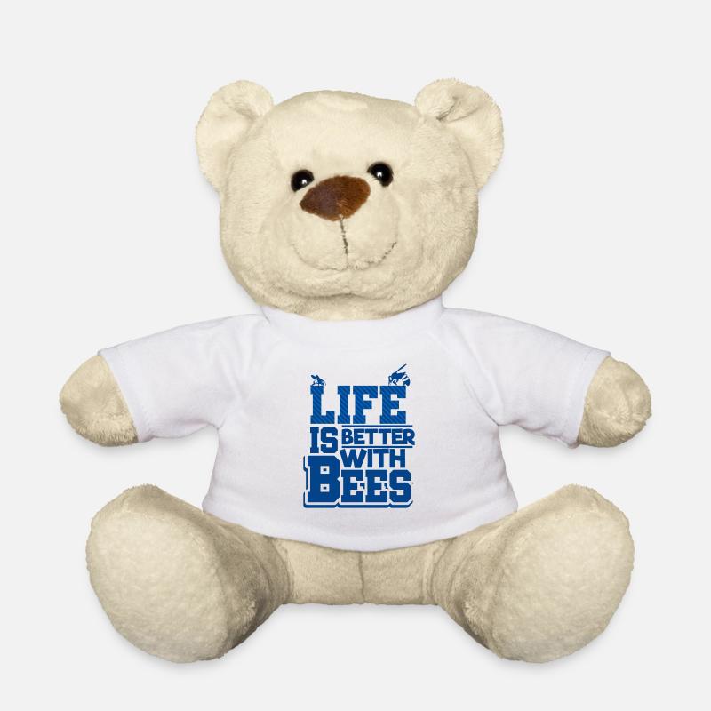 abeilles - Nounours - blanc