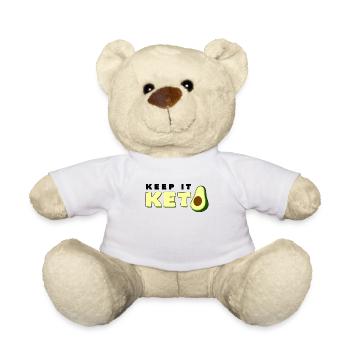 Keep It Keto Avocado Spruch Ketogene Diät Geschenk - Teddy - Weiß - Vorne