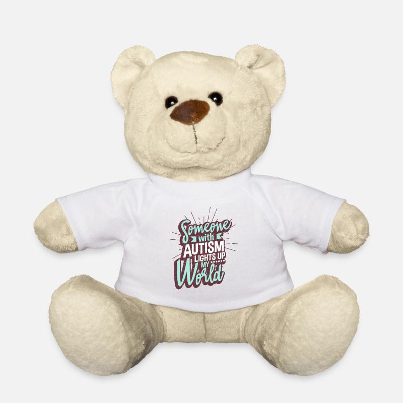 Autist Autismus - Teddy - Weiß