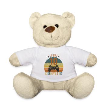 10. Geburtstag Gamer Level 10 Complete - Teddy - Weiß - Vorne