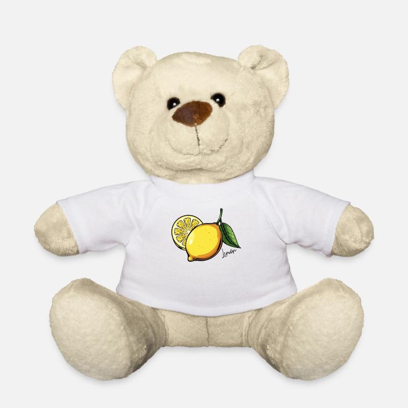Zitrone Frucht - Teddy - Weiß
