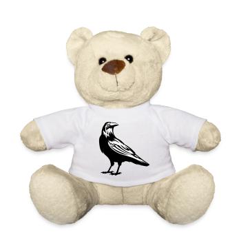 Corbeau - corbeau - Nounours - blanc - Devant