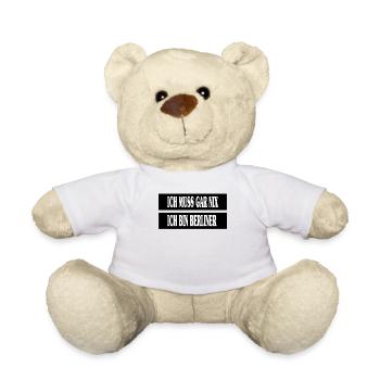 Berliner Deutschland Hauptstadt - Teddy - Weiß - Vorne
