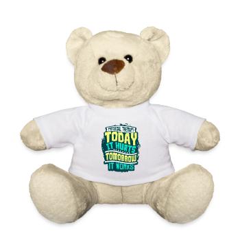 Physiotherapist - Teddy Bear - white - Front