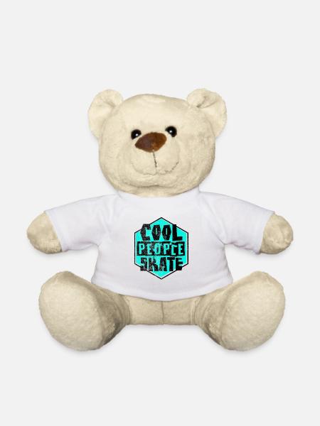 Skater Skateboard - Teddy - Weiß