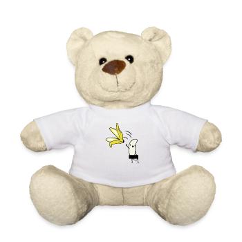 FKK Striptease Banane Nackte Striptease Banane - Teddy - Weiß - Vorne