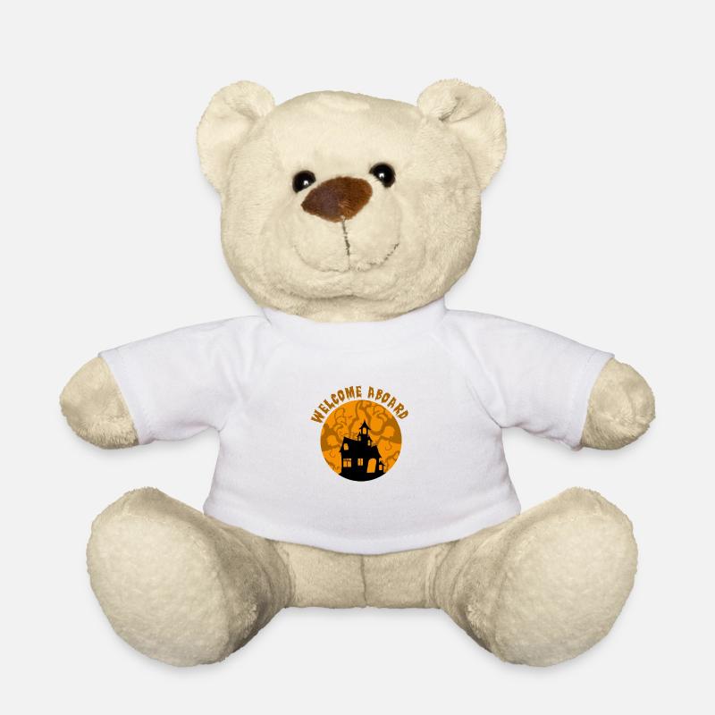 Herzlich willkommen - Teddy - Weiß
