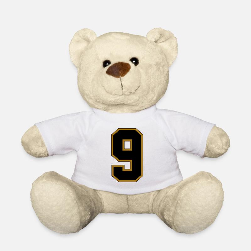 Jersey Number 9 - Teddy - Weiß