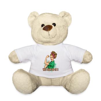 we can do it yes we can do that for women - Teddy Bear - white - Front