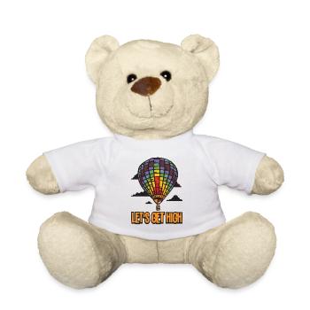 Idée cadeau montgolfière - Nounours - blanc - Devant