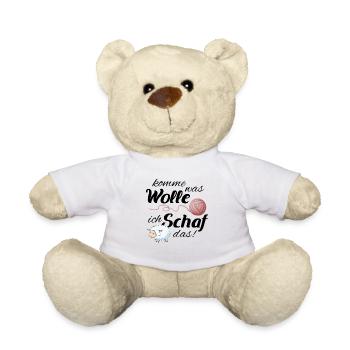 Schöner Wolle Spruch für Omas Geschenk - Teddy - Weiß - Vorne