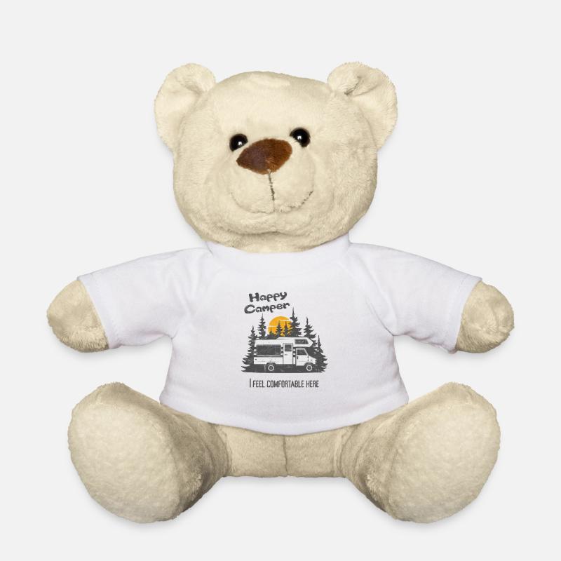 Camping-car, camping-car - Nounours - blanc