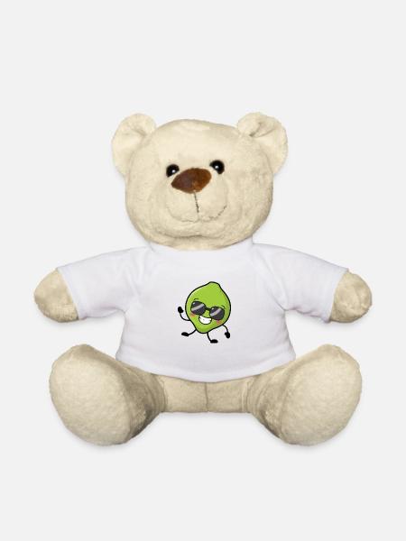 Cool lime - Teddy Bear - white
