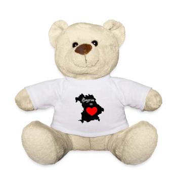 Bayern ist Liebe - Teddy - Weiß - Vorne