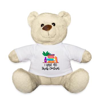 I Have No Shelf Control Book Worm - Teddy - Weiß - Vorne