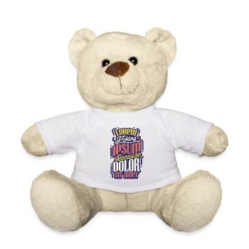 Web designer computer scientist Nerd - Teddy Bear - white - Front