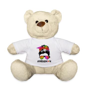 Proud Mom Hashtag - Nounours - blanc - Devant