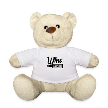 Wein Experte Trinken Winzer Weinglas Weine - Teddy - Weiß - Vorne