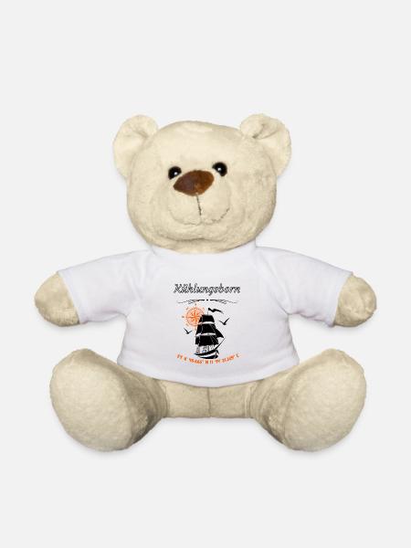 Kühlungsborn Segelschiff Kompassrose Ostsee - Teddy - Weiß