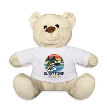 Daddy and Daddy's Fishing Buddy - Teddy Bear - white - Front