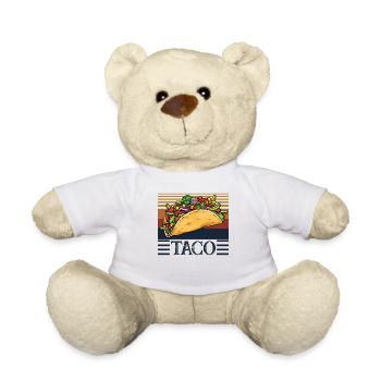 Taco Matching Daddy and Baby - Teddy Bear - white - Front